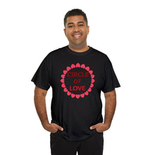 Load image into Gallery viewer, Circle of Love t-shirt, Love t-shirt, Valentine's Day Shirt, Hearts t-shirt, Unisex Heavy Cotton Tee