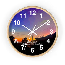Load image into Gallery viewer, Union Island Sunset Wall Clock, Union Island St. Vincent and the Grenadines Sunset Wall Clock