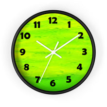 Load image into Gallery viewer, Lime Green Color Wall Clock