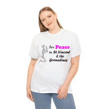 Load image into Gallery viewer, St. Vincent and the Grenadines Praying For Peace Unisex Heavy Cotton Tee