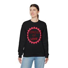 Load image into Gallery viewer, Circle of Love Shirt, Valentine Day Shirt, Empowerment Shirt Unisex Heavy Blend™ Crewneck Sweatshirt, Self-affirming Sweatshirt