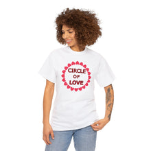 Load image into Gallery viewer, Circle of Love t-shirt, Love t-shirt, Valentine's Day Shirt, Hearts t-shirt, Unisex Heavy Cotton Tee