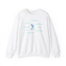 Load image into Gallery viewer, X Alphabet Sweatshirt, Alphabet Initial "X", Motivational, Optimistic, Mental Health,  Unisex Heavy Blend™ Crewneck Sweatshirt, Self-affirming Sweatshirt