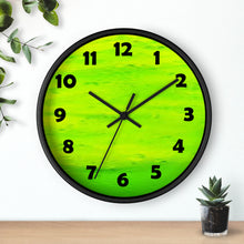 Load image into Gallery viewer, Lime Green Color Wall Clock
