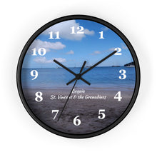 Load image into Gallery viewer, Bequia Beach St. Vincent and the Grenadines Wall Clock