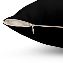 Load image into Gallery viewer, Motivational 'B' Letter Throw Pillow – Black Square Cushion with Inspirational B-Words