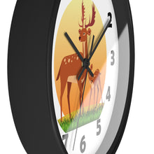 Load image into Gallery viewer, Buck and Fawn Wall Clock, Deer Enthusiasts Wall Clock