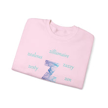 Load image into Gallery viewer, Z Alphabet Sweatshirt, Motivational, Mental Health, Alphabet Initial "Z" Unisex Heavy Blend™ Crewneck Sweatshirt, Self-affirming Sweatshirt
