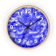 Load image into Gallery viewer, Blue Cracked Lava Wall Clock, Blue Relief Wall Clock