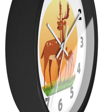 Load image into Gallery viewer, Buck and Fawn Wall Clock, Deer Enthusiasts Wall Clock