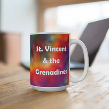 Load image into Gallery viewer, St. Vincent and the Grenadines Tie Dye Ceramic Mugs (11oz\15oz)