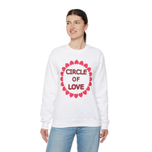 Load image into Gallery viewer, Circle of Love Shirt, Valentine Day Shirt, Empowerment Shirt Unisex Heavy Blend™ Crewneck Sweatshirt, Self-affirming Sweatshirt