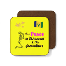 Load image into Gallery viewer, St. Vincent and the Grenadines Praying For Peace - 1 piece Hardboard Back Coaster