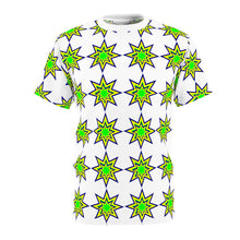 Load image into Gallery viewer, St. Vincent and the Grenadines Stars Unisex White Tee (AOP), St. Vincent and the Grenadines National Colors, St. Vincent and Grenadines Independence Shirt