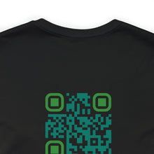 Load image into Gallery viewer, Empathy is Free Unisex Jersey Short Sleeve Tee, QR Code T-shirt, Hidden Message t-shirt, Positive T-shirt, Empowering T-shirt