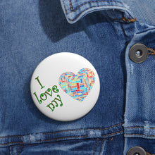 Load image into Gallery viewer, “I Love My Mom” Multicolor Heart Pin – A Bright Tribute to Every Mom