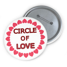 Load image into Gallery viewer, Circle of Love Pin – Pink Heart Ring Friendship & Affection Badge