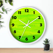 Load image into Gallery viewer, Lime Green Color Wall Clock