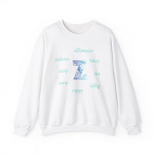 Load image into Gallery viewer, Z Alphabet Sweatshirt, Motivational, Mental Health, Alphabet Initial "Z" Unisex Heavy Blend™ Crewneck Sweatshirt, Self-affirming Sweatshirt