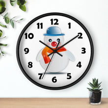 Load image into Gallery viewer, Snowman Wall Clock Whimsical Winter Snowman Wall Clock – Cute & Festive Timepiece