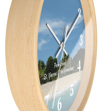 Load image into Gallery viewer, Palm Island Beach St. Vincent and the Grenadines Tropical Wall Clock