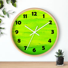 Load image into Gallery viewer, Lime Green Color Wall Clock