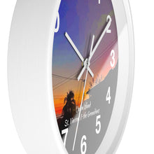 Load image into Gallery viewer, Union Island Sunset Wall Clock, Union Island St. Vincent and the Grenadines Sunset Wall Clock