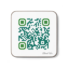 Load image into Gallery viewer, Single QR Code Hardboard Back 1 piece Coaster - Block Her On Everything