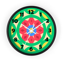Load image into Gallery viewer, Green Mandala Wall Clock