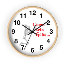 Load image into Gallery viewer, C'mon Let's Go Wall Clock, Skeleton Wall Clock, We're Gonna Be Late Wall Clock