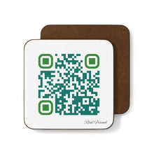 Load image into Gallery viewer, Single QR Code Hardboard Back Coaster - A Real Friend Wouldn't Hurt You