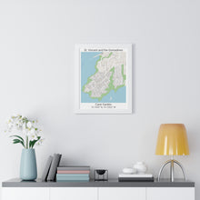 Load image into Gallery viewer, Cane Garden St. Vincent and the Grenadines Map Framed Print Poster, City Map Print Poster, Framed Vertical Poster