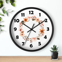 Load image into Gallery viewer, Flower Circle Wall Clock, Flower Ring Wall Clock