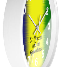 Load image into Gallery viewer, National Colors St. Vincent and the Grenadines Wall Clock