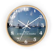 Load image into Gallery viewer, Mayreau Beach St. Vincent and the Grenadines 10 inch round Wall Clock