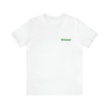 Load image into Gallery viewer, A Winner Unisex Jersey Short Sleeve Tee, QR Code T-shirt, Hidden Message t-shirt, Positive T-shirt, Empowering T-shirt, Uplifting Message T-shirt