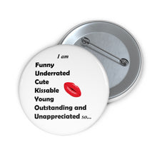 Load image into Gallery viewer, I AM Acrostic Empowerment Pin – High Self-Esteem Breakaway Badge