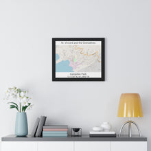 Load image into Gallery viewer, Campden Park St. Vincent and the Grenadines Map Framed Print Poster, Framed Vertical Poster Framed Horizontal Poster