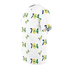 Load image into Gallery viewer, St. Vincent and the Grenadines Area Code 784 Unisex Tee (white)