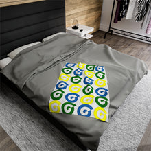 Load image into Gallery viewer, St. Vincent and the Grenadines Independence Spirals Velveteen Plush Blanket