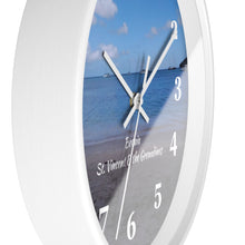 Load image into Gallery viewer, Bequia Beach St. Vincent and the Grenadines Wall Clock
