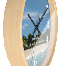 Load image into Gallery viewer, Palm Island Beach St. Vincent and the Grenadines Tropical Wall Clock