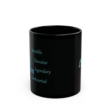 Load image into Gallery viewer, L Alphabet 11oz Mug, Initial Letter Mug, Self-affirming Mug, Mental Health Black Coffee Mug, Motivation Mug