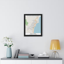Load image into Gallery viewer, Biabou St. Vincent and the Grenadines Map Framed Print Poster
