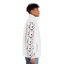 Load image into Gallery viewer, Music Lover Men's Puffer Jacket (AOP)