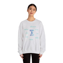 Load image into Gallery viewer, Z Alphabet Sweatshirt, Motivational, Mental Health, Alphabet Initial "Z" Unisex Heavy Blend™ Crewneck Sweatshirt, Self-affirming Sweatshirt