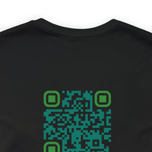 Load image into Gallery viewer, Power Unisex Jersey Short Sleeve Tee, QR Code T-shirt, Hidden Message t-shirt, Positive T-shirt, Empowering T-shirt, Uplifting Message T-shirt