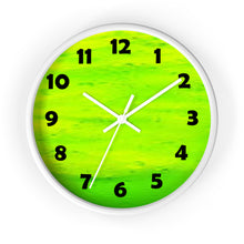 Load image into Gallery viewer, Lime Green Color Wall Clock