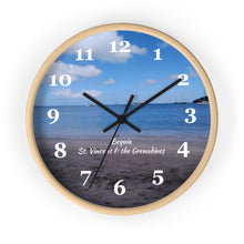 Load image into Gallery viewer, Bequia Beach St. Vincent and the Grenadines Wall Clock