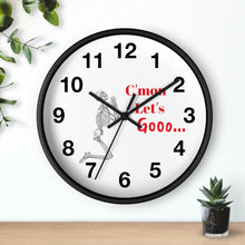 Load image into Gallery viewer, C'mon Let's Go Wall Clock, Skeleton Wall Clock, We're Gonna Be Late Wall Clock